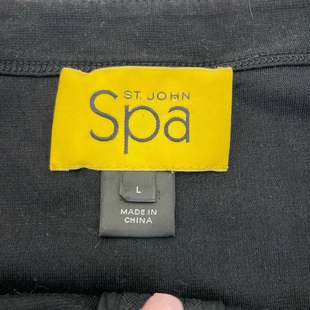 St. John Cardigan Jacket Large Black